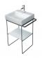 Duravit DuraSquare 50 stativ til h�ndvask - Gulvst�ende - Mat sort