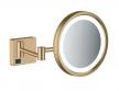 Hansgrohe AddStoris barber-/kosmetikspejl med LED-lys - B�rstet bronze