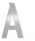 Beslagsboden husbogstav A - B�rstet rustfrit st�l