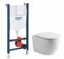 Lavabo Studio RIMless toiletpakke inkl. s�de m/soft-close, cisterne og hvid betjening