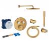 Grohe SmartControl komplet brusesystem m/Rainshower 310 til indbygning - B�rstet Cool Sunrise