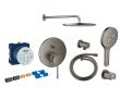 Grohe Essence komplet brusesystem m/Rainshower 310 og SmartActive t/indbygning - B�rstet hard graphite