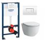 Laufen Pro Rimless LCC Compact toiletpakke inkl. s�de m/soft-close, mellem cisterne og hvid betjening