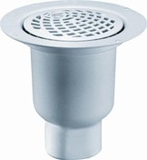 Purus Afl�bssk�l til Vinyl 110 mm med rustfri rist