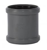 Dobbeltmuffe 110mm gr&aring;