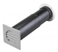 Teleskopventil �75 mm, 210/350 mm, gr�/hvid, type 300