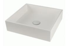 Lavabo Solid Surface 40 fritst�ende bowlevask - Uden overl�b - Hvid mat