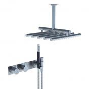 Vola Et-grebsblander med h�ndbruser og hovedbruser til  loft - Messing natur