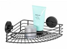 Wenko Bari hj�rnebrusehylde - Mat sort - Skruefri