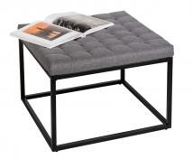 Wenko Amandalo metalskammel m/gr� hylde - 60x60 cm - Mat sort