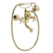 Toni Christiansborg Kar & brusebatteri med h�ndbruses�t - Messing