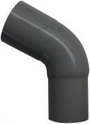 Plastmo b&oslash;jning 90 mm 60 grader grafit