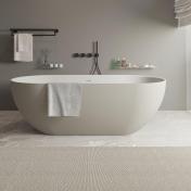 Ideavit Solidera fritstående badekar 1700 x 800 mm - Mat grå beige