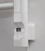 Kriss Nuvo 2 600 W varmeelement med D profil - Hvid