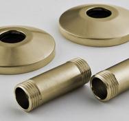 Str&oslash;mberg Tilslutningss&aelig;t, poleret messing, 57 mm,