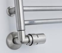 Str�mberg Retur-termostat ventils�t krom hj�rne venstre