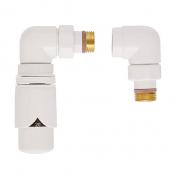 Str&oslash;mberg Retur-termostat ventils&aelig;t hj&oslash;rne venstre - Hvid