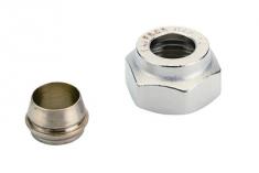 Danfoss Klemringsfittings G 3/4 A, � 15, st�l og kobberr�r, 013G4125