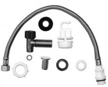 Duravit Ombygningss&aelig;t for tilslutning bagp&aring;, krom