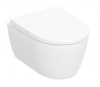 Geberit iCon kompakt v�gh�ngt toilet inkl. s�de - Mat hvid