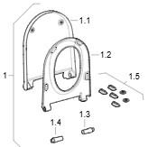 Toilets�de til Geberit AquaClean Sela i hvid/Blank