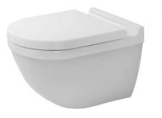 Duravit Starck 3 v�gh�ngt toilet m/skjult montering og wondergliss