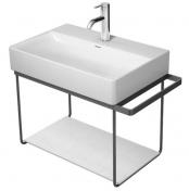 Duravit DuraSquare 60 stativ til h�ndvask - V�gh�ngt - Mat sort
