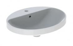 Geberit Variform 55 oval h�ndvask t/nedf�ldning - 1 hanehul