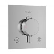 hansgrohe Ecostat Comfort E termostatarmatur til indbygning m/afsp�rring - 2 udtag - Krom