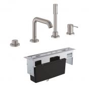 Grohe Essence komplet badekararmatur t/karkant - Supersteel