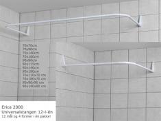 Van Der P Erica2000 Universal forh�ngsstang 12-i-�n 90X90(X90) - Hvid