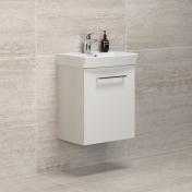 Dansani Mido m�bels�t 50 m/1 l�ge og Capella vask - Hvid mat