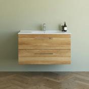 Dansani Mido+ 100 m�belpakke m/Amber vask og 2 skuffer - Varm eg