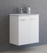 Dansani Mido+ 60 MINI m�belpakke m/Amber vask - Mat hvid