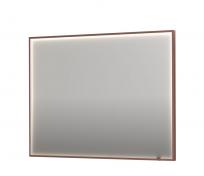 Sanibell Ink SP19 spejl m/lys, varme og sensor 120 x 80 cm - B�rstet kobber