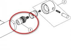 B�rma Spindel til A2 geometry Kold/H�jre