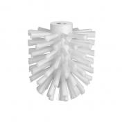 Beslagsboden l&oslash;st b&oslash;rstehoved til toiletb&oslash;rste - Hvid