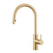 Cass�e Noba CK04 k�kkenarmatur m/udtr�k - B�rstet messing