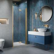 Str�mberg Noma 180 nichefolded�r 800mm - H�jre - Poleret messing