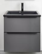 Cass�e Soft 60 m�bels�t m/sort vask - Mat gr�