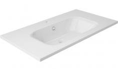 Str&oslash;mberg Trento 81 m&oslash;belvask - 1 hanehul - Mat hvid