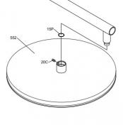 Vola Brusehoved alene, linksgevind 060/060A krom 16