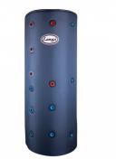 Isoleret akkumuleringstank med sol- og sanitetsspiral - 200 liter