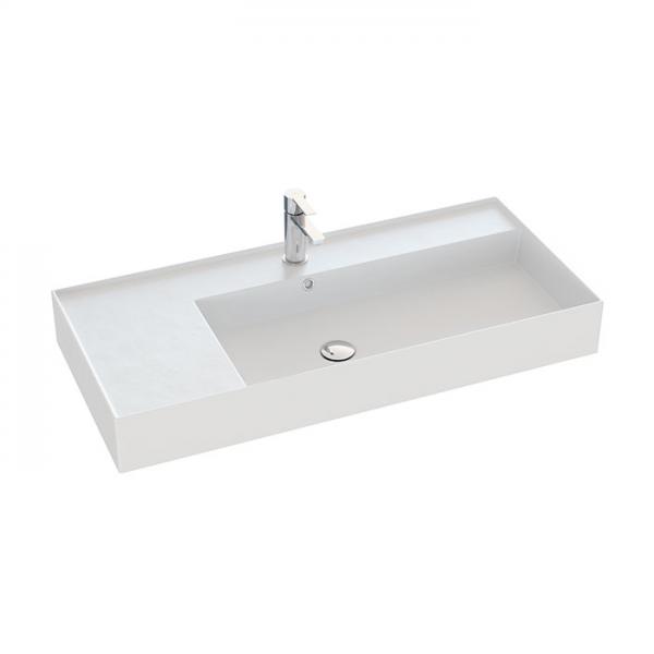 Dansani Luna Azym 101 asymmetrisk h&aring;ndvask t/m&oslash;bel - H&oslash;jre - 1 hanehul