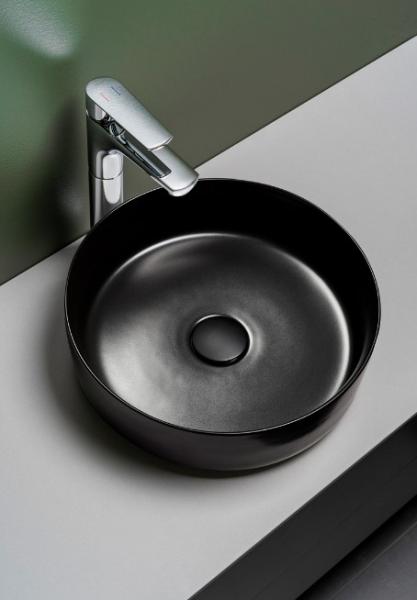 Hafa Circle &Oslash;36 fritst&aring;ende bowlevask - Uden overl&oslash;b - Mat sort