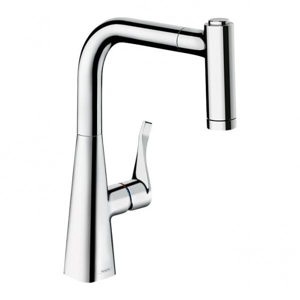 Hansgrohe Metris M71 220 k&oslash;kkenarmatur m/udtr&aelig;ksbruser - Krom