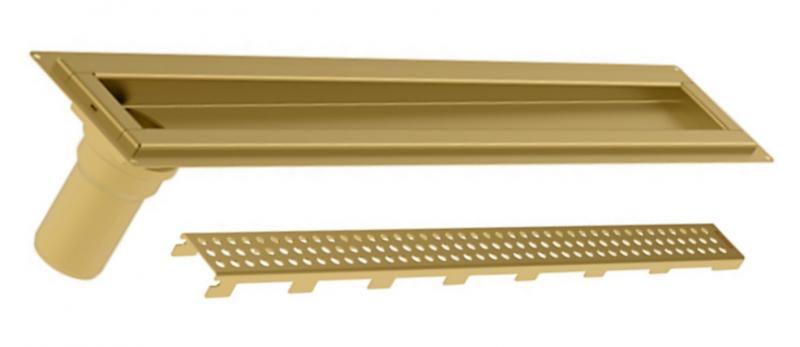 Blucher Waterline 1000 mm afl&oslash;b m/Vienna Line rist - B&oslash;rstet messing