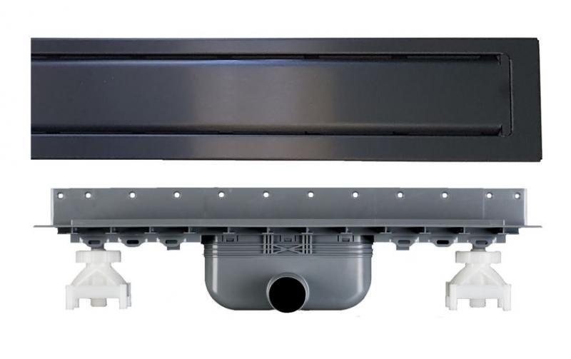 Purus Line STEEL afl&oslash;bspakke 800 mm - vandret - Sort