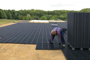 Byggros ECORASTER Ecoblock S50 gr&aelig;sarmering, sort, 20 t, pakke &aacute; 12 stk. (1,33 m2)