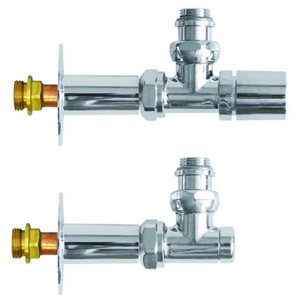 Alterna Design 1/2" ventils&aelig;t vinkell&oslash;bende - Krom